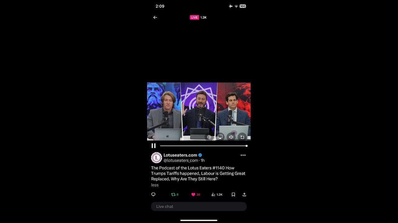 Lotus Eaters live on X 10/04/2025 UK rape gangs
