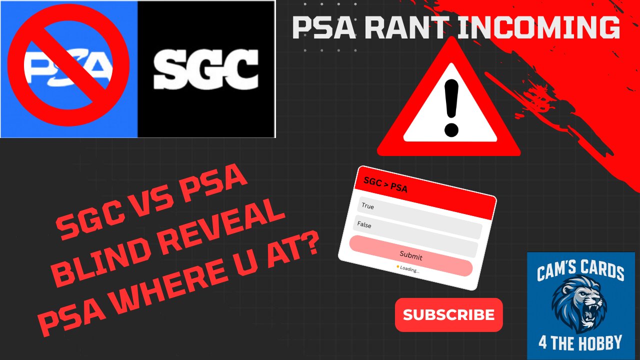 SGC vs PSA Blind Reveal....minus PSA... PSA Rant incoming