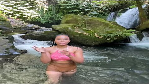 Go on the slide at this waterfall!! Yeh hoo waterfall