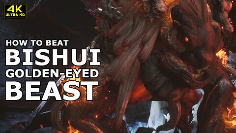 BLACK MYTH WUKONG - HOW TO BEAT BISHUI GOLDEN-EYED BEAST | SECRET BOSS FIGHT