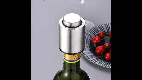 Vacuum Wine Stopper & Wine Pourer Set, with Date Scale, Food-grade Silicone Material and 30-dayFresh