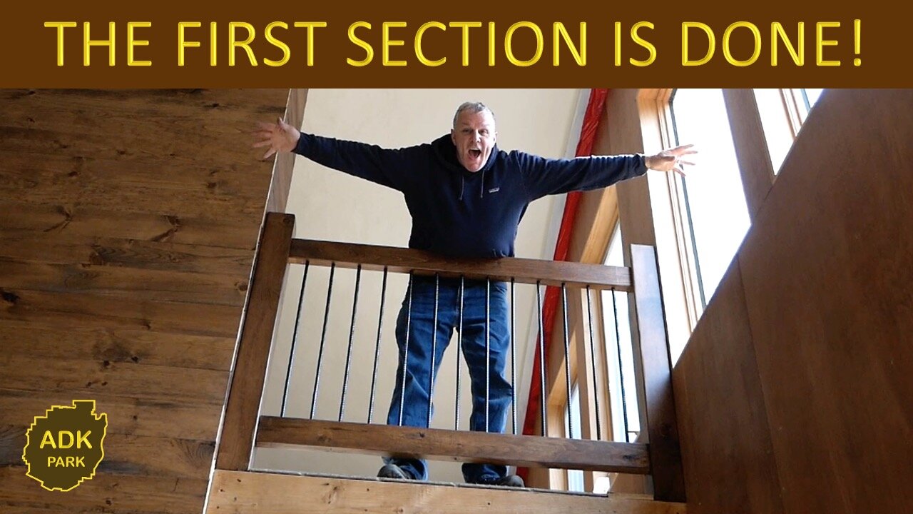 DIY Rustic Repurposed REBAR RAILINGS | Off Grid in the Adirondacks