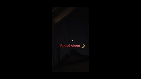 Blood moon eclipse