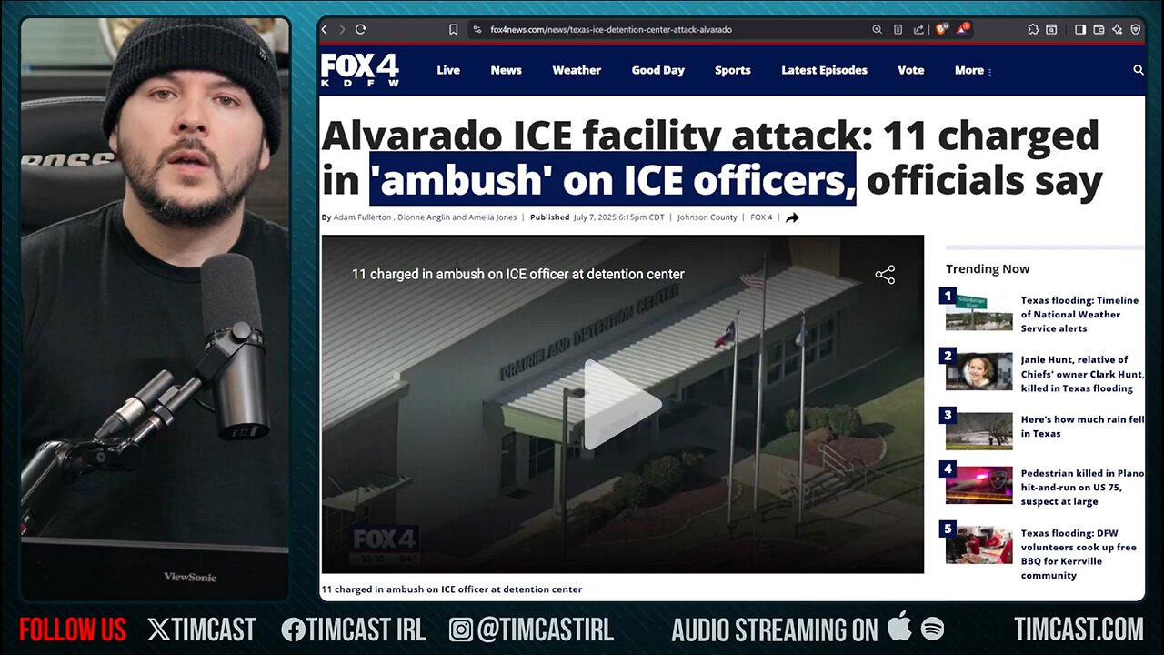 Feds ARREST 11 Leftists For AMBUSH On Ice, 2 Cops Shot, Organized Terror Cell Targeted ICE In Texas