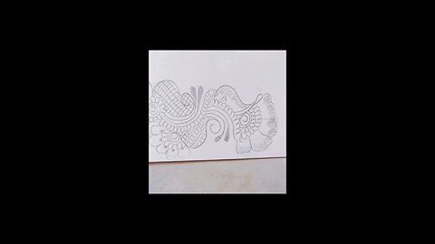 pencil mehndi design