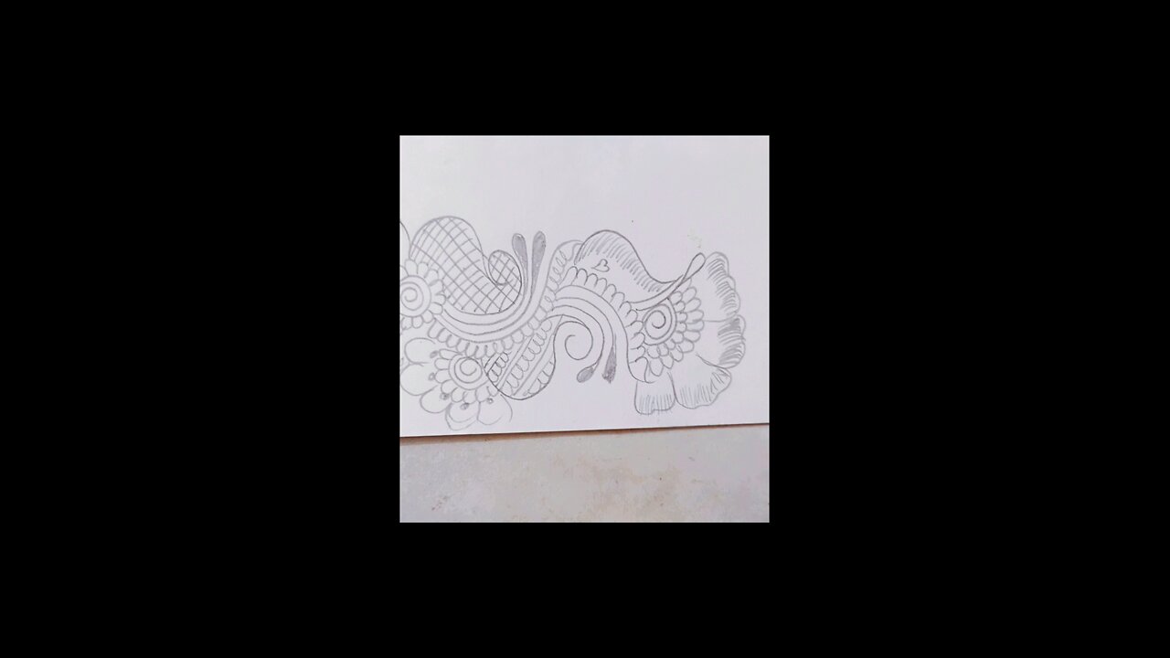 pencil mehndi design