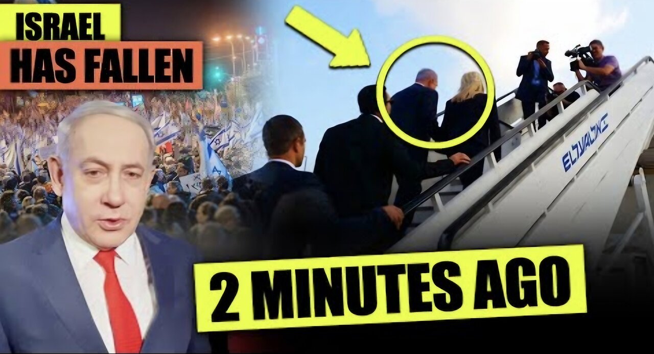 BREAKING: Netanyahu FLEE After Thousands of Israeli Protester Storm Government Buildings!
