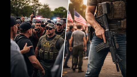 unmasked ICE agents driven off by civilians as right-wing shifts stance on guns after Pretti death