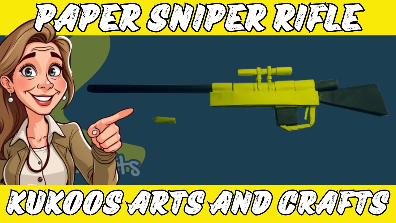 How to Make a Paper Sniper Rifle | Realistic Origami Gun Craft