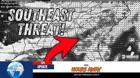 ⚠️ SE Severe Storms: Hail & Wind Threat! May 30-June 3 Outlook!