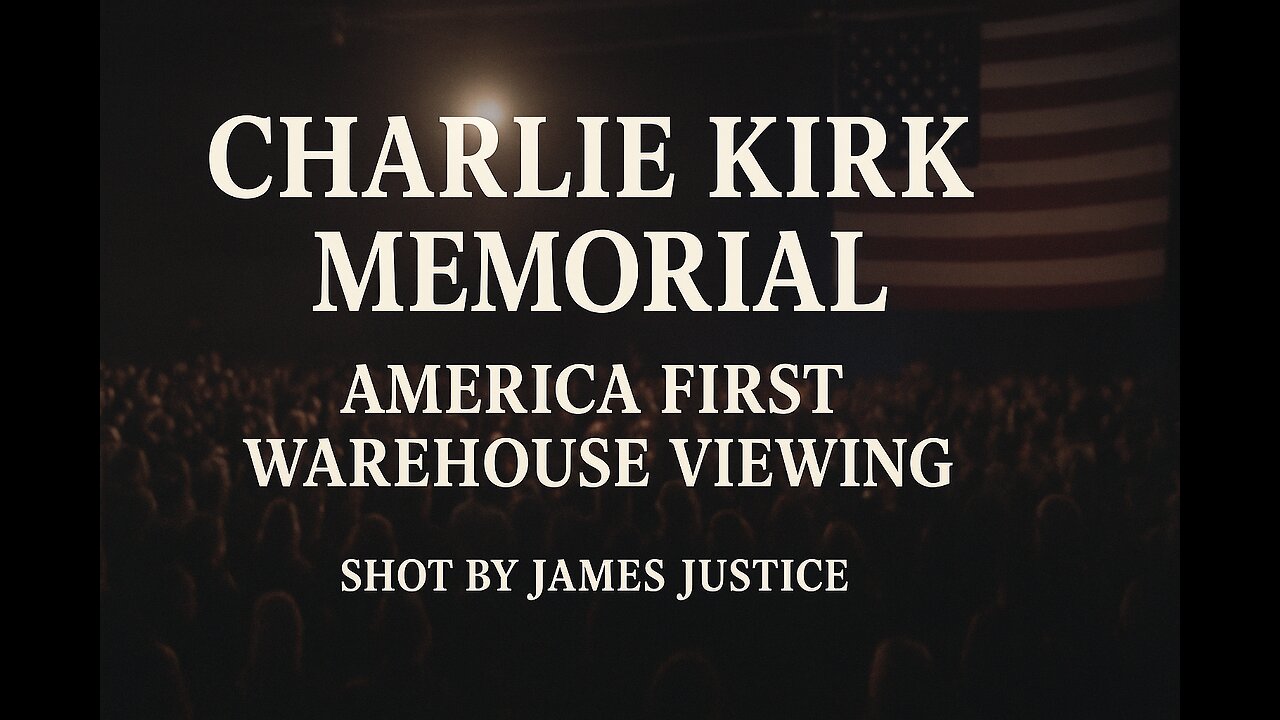TPUSA Remembering Charlie Kirk’s Legacy viewing at the America first warehouse