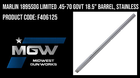 Marlin 1895SDG LIMITED .45-70 GOVT 18.5" Barrel, Stainless - F406125