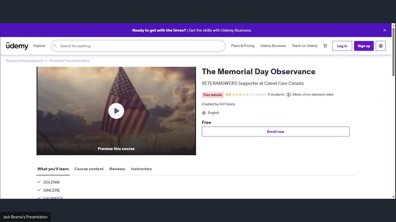 Memorial Day Virtual Observance https://www.facebook.com/events/1216459586675363 1-862-200-1469