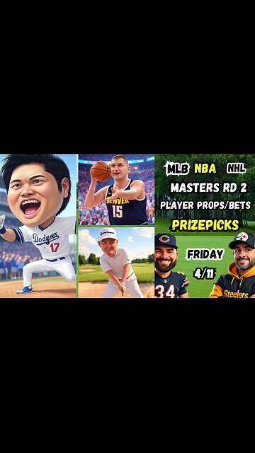 9 MLB Picks Today 4/11/2025 | MLB Player Props | NBA PROPS | MASTERS Round 2 PRIZEPICKS