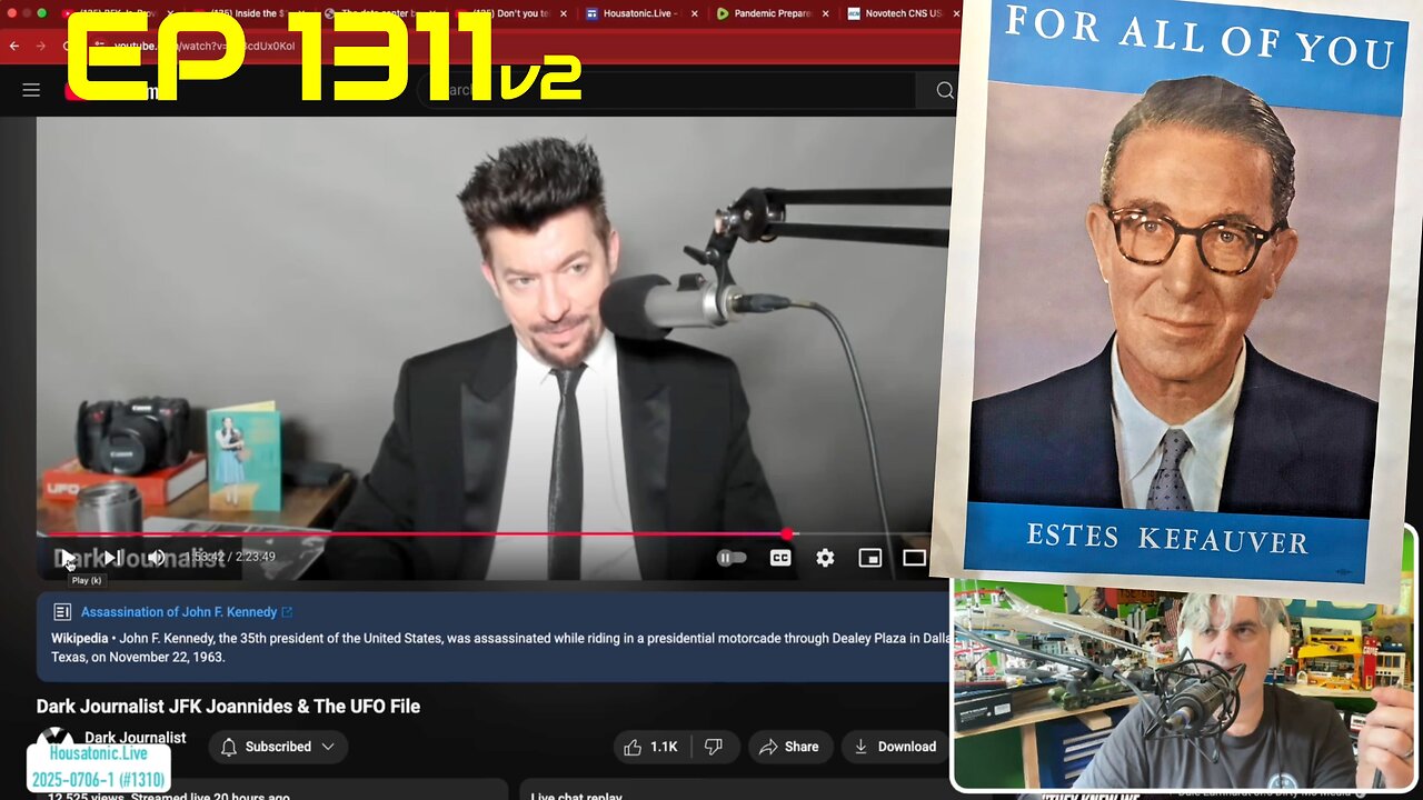 Housatonic.Live question addressed by Dark Journalist RE: Kefauver / JFK assassination