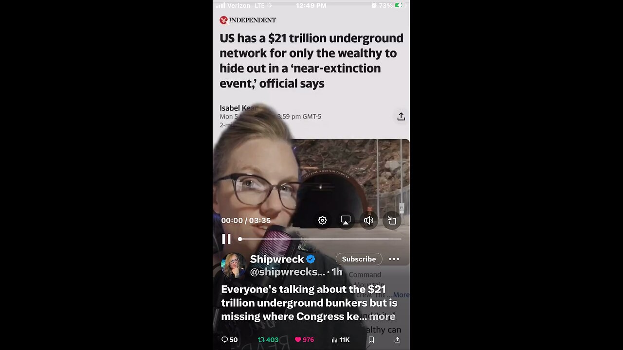 Everyone's talking about the $21 trillion underground bunkers but is missing where Congress kept