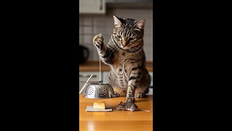 Cat Sets the Ultimate Trap... And Just Waits 🐱😲”
