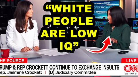 Jasmine Crockett SHOCKS CNN Host with Racist Rant on White Americans
