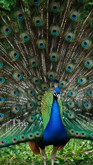 Peacock Pride: Nature’s Living Fireworks.