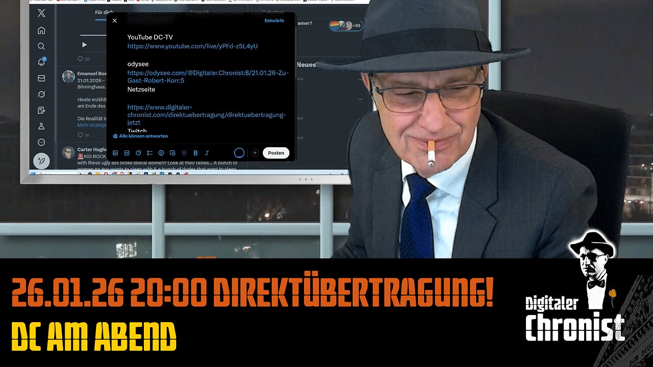 Aufzeichnung vom 26.01.26 Direktübertragung! DC am Abend