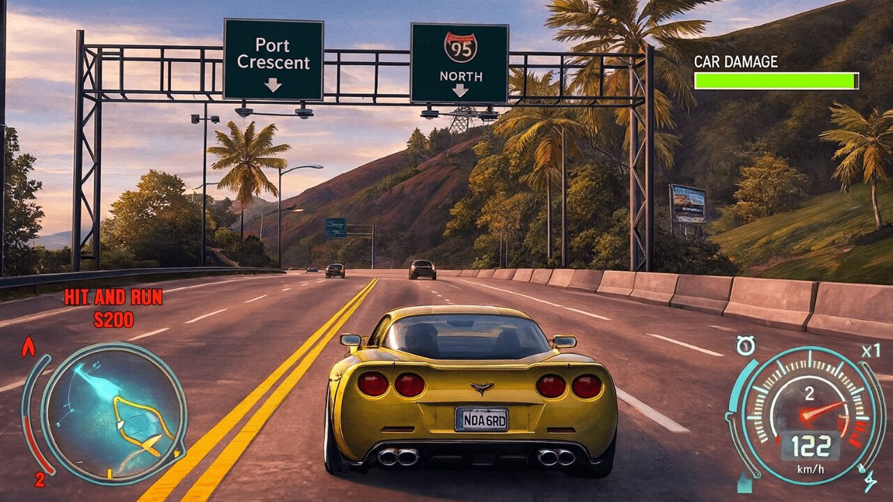 Aggressive Black Sedans Chase My Stolen Corvette