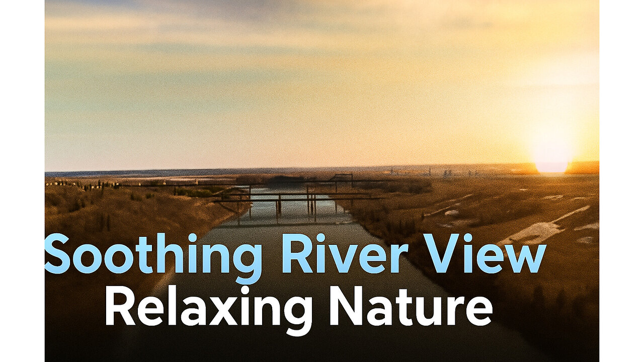 " Soothing River View with Calming Music| 1 - minute Nature Relaxation"