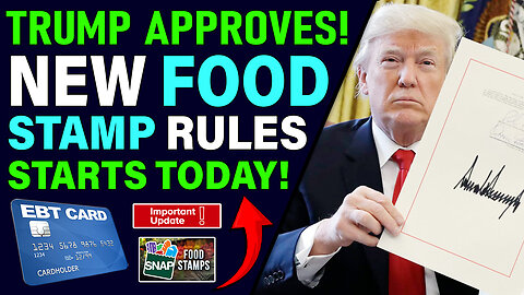 TRUMP SIGNS LAW! New Food Stamp Changes Starts Today | Millions Are Impacted!