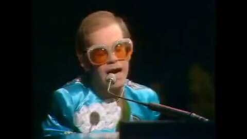 Elton John ~ Iconic Dodger Stadium 1973 Yellow Brick Road In Portrait Format