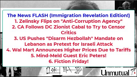 Liberty Conspiracy LIVE 7-25-25 Ukraine Insane, France-Gaza, Tariff Costs, Fiction Fri