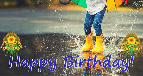 Happy Birthday 3D - Happy Birthday - Happy Birthday To You - Happy Birthday Song Video Card