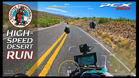 Scooter Cannonball 2023 // Day 2 : Stage 5 , High-speed Desert Run
