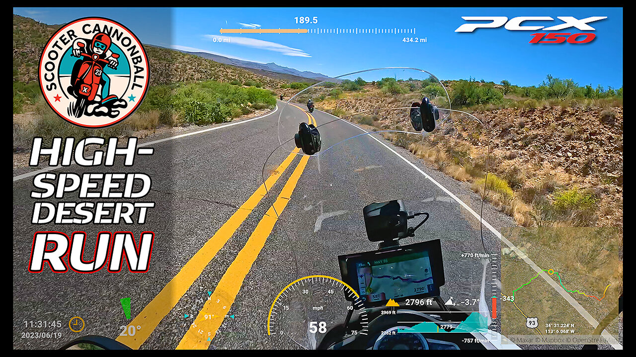 Scooter Cannonball 2023 // Day 2 : Stage 5 , High-speed Desert Run