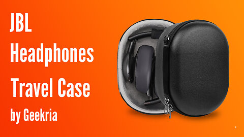 JBL Over-Ear Headphones Travel Case, Hard Shell Headset Carrying Case | Geekria
