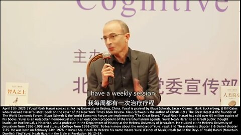 Yuval Noah Harari | "I Go to Therapy Every Week. I Have a Weekly Session." - 4/11/2025