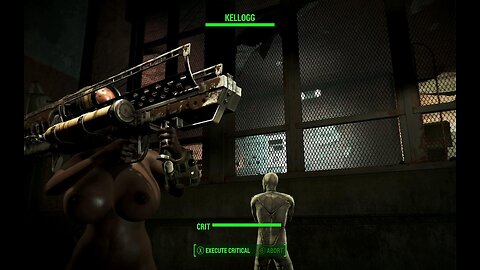 Fallout 4 naked killing Kellogg Busty Boobs breast Expansion huge tits #Fallout4