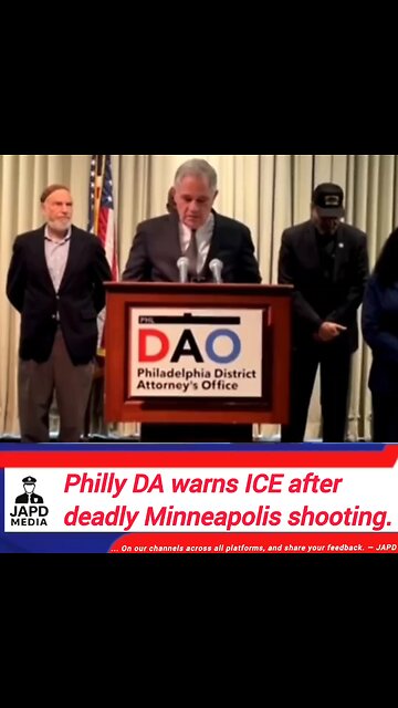 Philly DA warns ICE after deadly Minneapolis shooting. #Minneapolis #japd