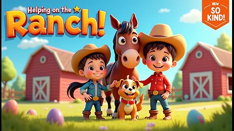 Buddy & Sue: Helping Hands on the Ranch | Cartoon Kids Story About Kindness & Helping