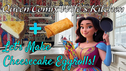 Let's Make Cheesecake Eggrolls, A Savory Dessert! - Queen Comix Wife's Kitchen