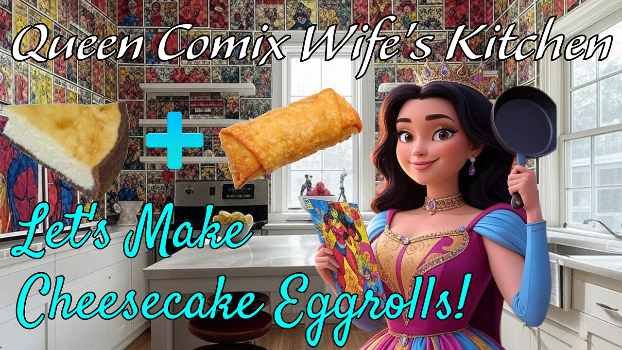 Let's Make Cheesecake Eggrolls, A Savory Dessert! - Queen Comix Wife's Kitchen