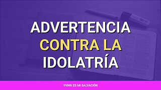 ⚠️ ️Advertencia contra la idolatría | Deuteronomio 4:15-20