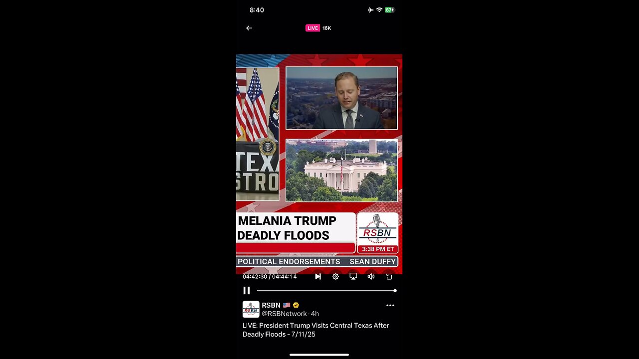 RSBN 11/07/2025: Trump drink and popcorn