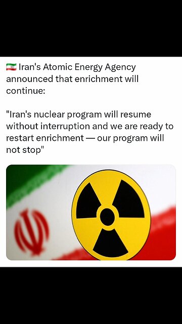 Iran's Nuclear program will continue?