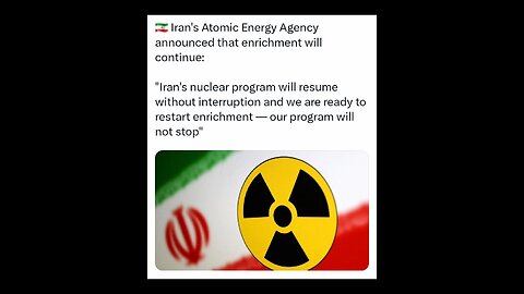 Iran's Nuclear program will continue?