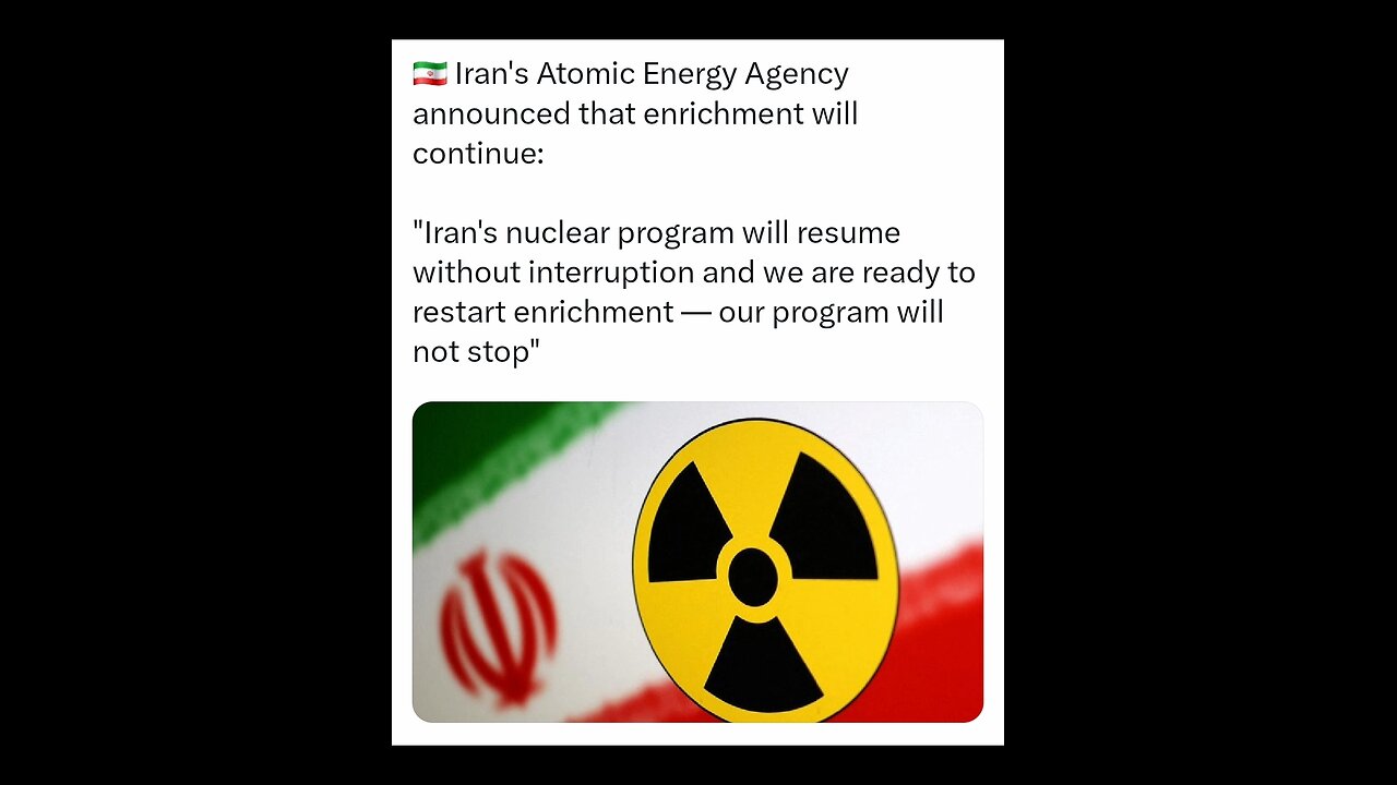 Iran's Nuclear program will continue?