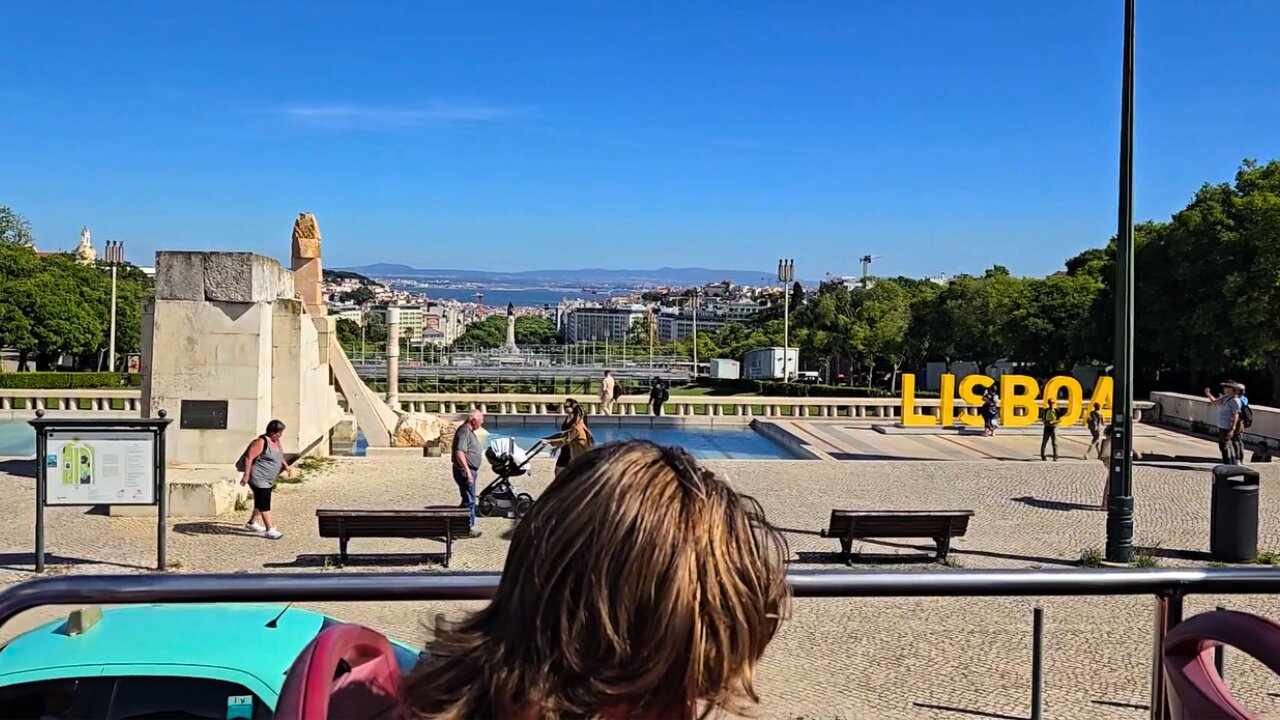My Portugal Trip: Sightseeing Lisbon From Top Deck of Tour Bus