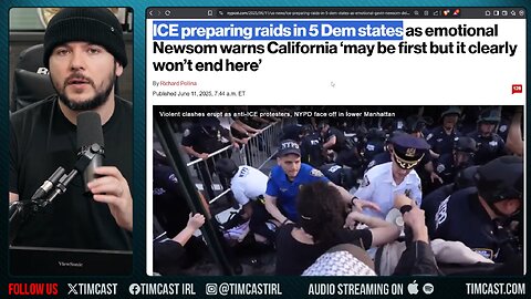 MARINES ARRIVE At LA Riots, Trump To Launch ICE Raids In 5 Democrat States, Dem Calls For CIVIL WAR