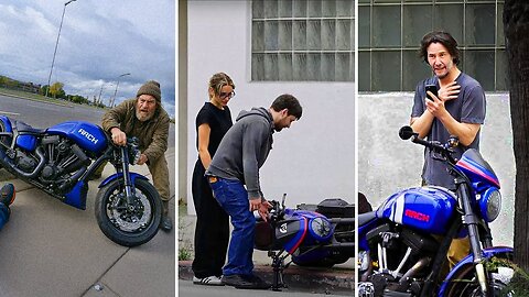 Homeless Man Vandalizes Keanu Reeves’s Motorcycle—His Calm Response Stuns Everyone