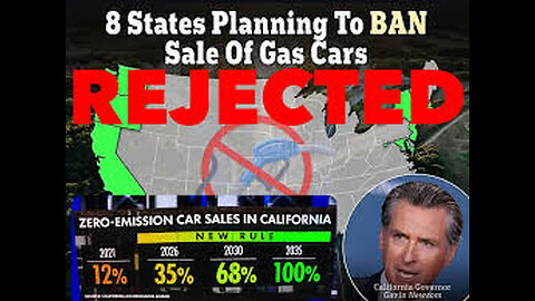 US Senate Votes to Block the Ban of Gas Powered Cars by 2035 Mandate - Newsom Wants to Sue the Gov
