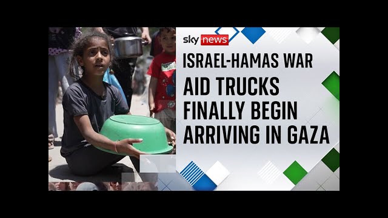 Aid trucks arrive in Gaza after Israeli blockade | Israel-Hamas war