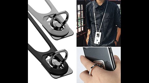 3-in-1 Super Firm Phone Ring Stand Holder & Lanyard